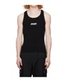 Moschino Round Collar Logo Vest In Black