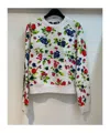 Moschino Round Collar Printed Sweatshirt In Gray