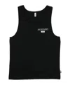 Moschino Mesh Panel Scoop Neck Sleeveless Top In Black