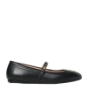 Moschino Women Ballet Flats With Lettering Logo In Black