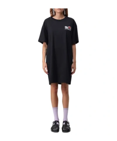 Moschino Round-neck Dress In Black
