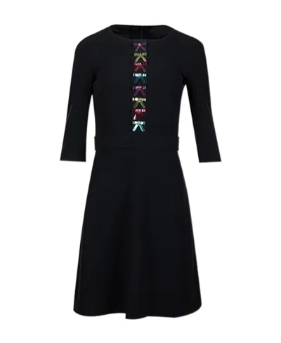 Moschino Round-neck Dress In Black