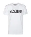Moschino Cotton T-shirt With Logo Print In White