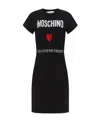 Moschino Dress With Logo In Black