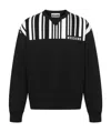 Moschino Barcode-print Cotton Sweatshirt In Black