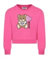 Moschino Round-neck Sweater In Pink