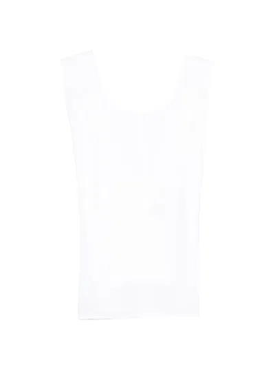 Moschino Round-neck Top In White