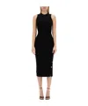 Moschino Couture Buttoned Dress In Black