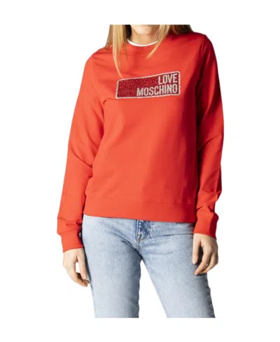 Moschino Round-necked Logo Sweater In Multicolor
