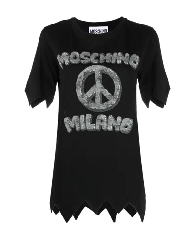 MOSCHINO ROUND-NECKED T-SHIRT