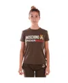 Moschino Round-necked T-shirt In Brown