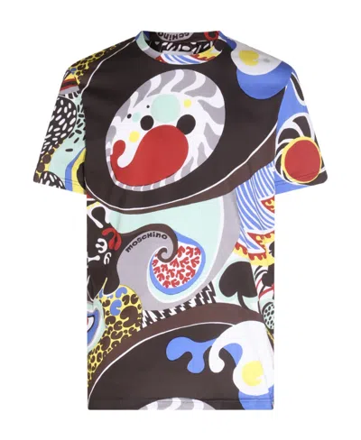 Moschino Round-necked T-shirt In Multicolor