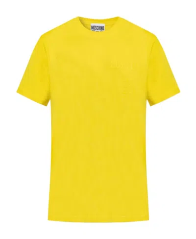 Moschino Round-necked T-shirt In Yellow