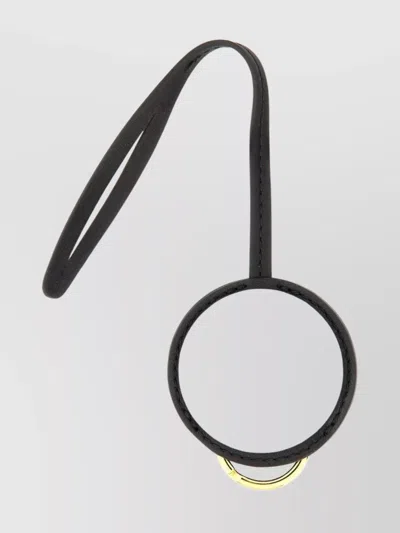 Moschino Round Shape Wrist Strap Keychain