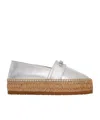 Moschino Round Toe Espadrilles In Brown