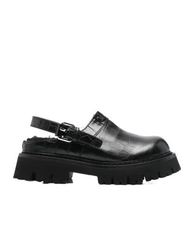 MOSCHINO ROUND-TOE SANDALS