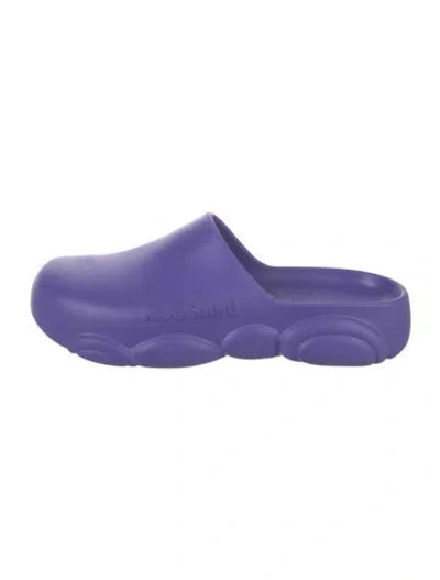 Pre-owned Moschino Rubber Mules In Pink