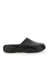 Moschino Round-toe Chunky-sole Slides In Black