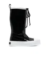 Moschino Rubber-toecap Platform Boots In Black
