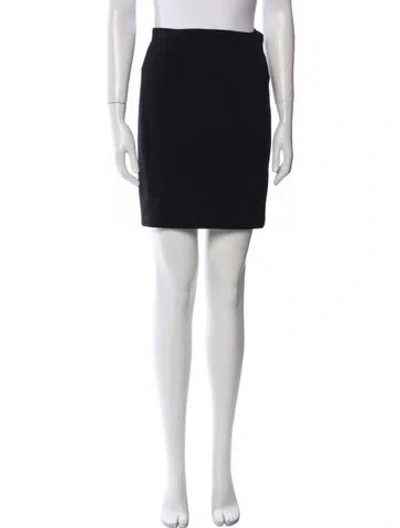 Pre-owned Moschino Ruffle Embellishment Mini Skirt In Black