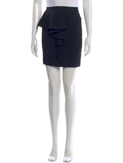 Pre-owned Moschino Ruffle Embellishment Mini Skirt In Black