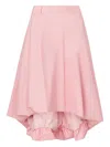 Moschino Ruffled Asymmetric Skirt In Pink