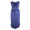 Moschino Ruffled Corset Dress - '10s In Blue