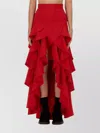 Moschino Asymmetric Skirt With Ruffles