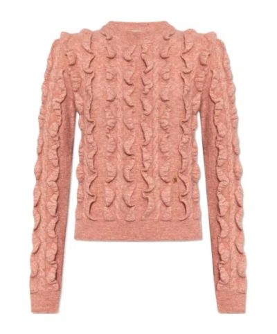MOSCHINO MOSCHINO RUFFLED CREWNECK JUMPER