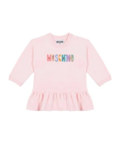 Moschino Kids' Ruffled-hem Dress In Pink