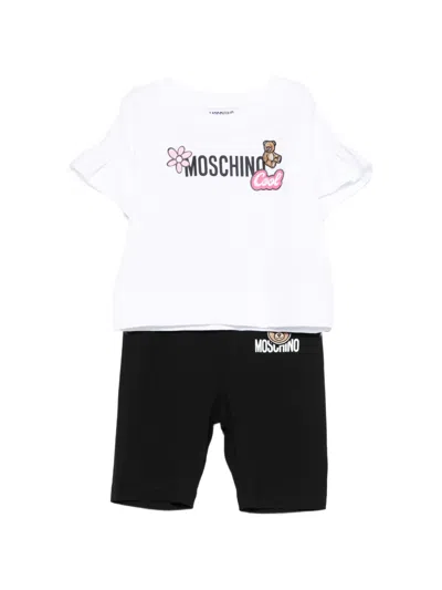 Moschino Kids' Ruffled Shorts Set (set Of Two) In Multi