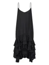 Moschino Viscose Twill Dress With Ruffles