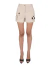 Moschino Women's Safari Essential Kit Bermuda Shorts In Beige