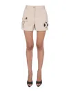 Moschino Women's Safari Essential Kit Bermuda Shorts In Beige