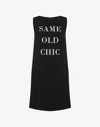 Moschino Embroidered Round-neck Dress In Black