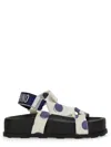 Moschino Sandals With Adjustable Straps And Polka Dot Pattern