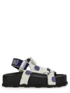 Moschino Sandals With Adjustable Straps And Polka Dot Pattern