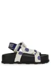 Moschino Sandals With Adjustable Straps And Polka Dot Pattern