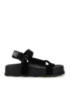 Moschino Sandal With Logo In Black
