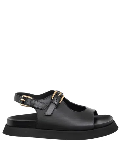 Moschino Sandals In Black
