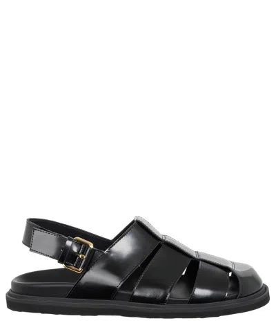 Moschino Sandals In Black