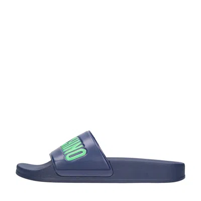 Moschino Sandals Blue In Blu Blu E Verdi