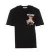 Moschino Sartorial Teddy Bear T-shirt In Fantasia Nero