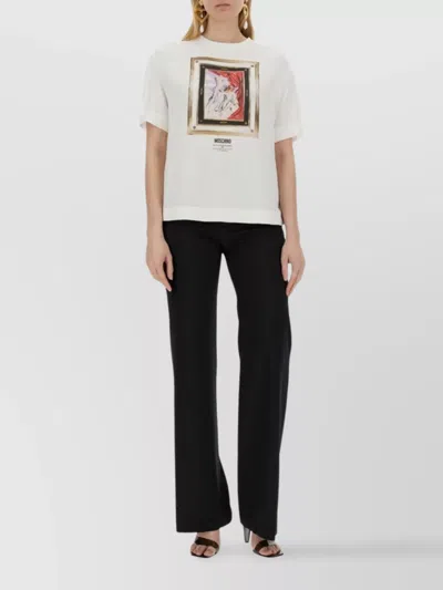 MOSCHINO SATIN BLOUSE STILL LIFE HEART