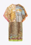 Moschino Scarf Print Mini Kaftan