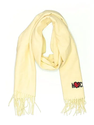 Pre-owned Moschino Scarf In White