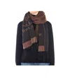 Moschino Scarf With Fringes In Black