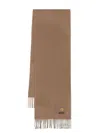 Moschino Teddy Bear-patch Scarf In Beige