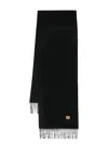 Moschino Teddy Bear-patch Scarf In Black