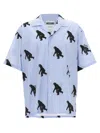 Moschino Poplin Shirt Allover Chimpanzee
